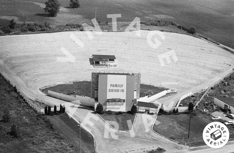 Family Drive-In Theatre - VINTAGE AERIAL (newer photo)
